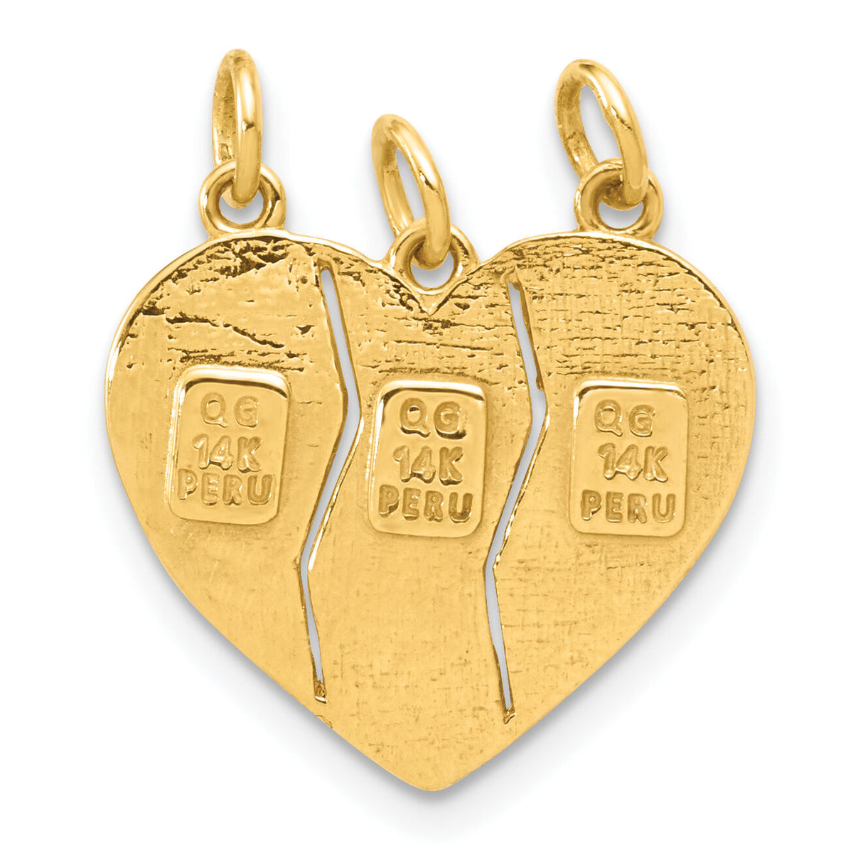 14k 3-piece Break-apart BIG SIS-SIS-LIL SIS Charm-M310