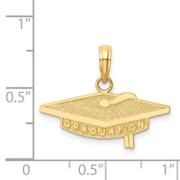 14k GRADUATION Cap Charm-M451