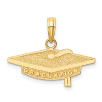 14k GRADUATION Cap Charm-M451