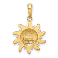 14k Polished Small Sun Charm-M471