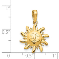 14k Polished Small Sun Charm-M471