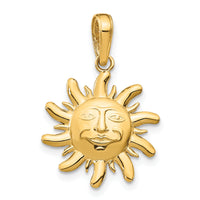 14k Polished Small Sun Charm-M471
