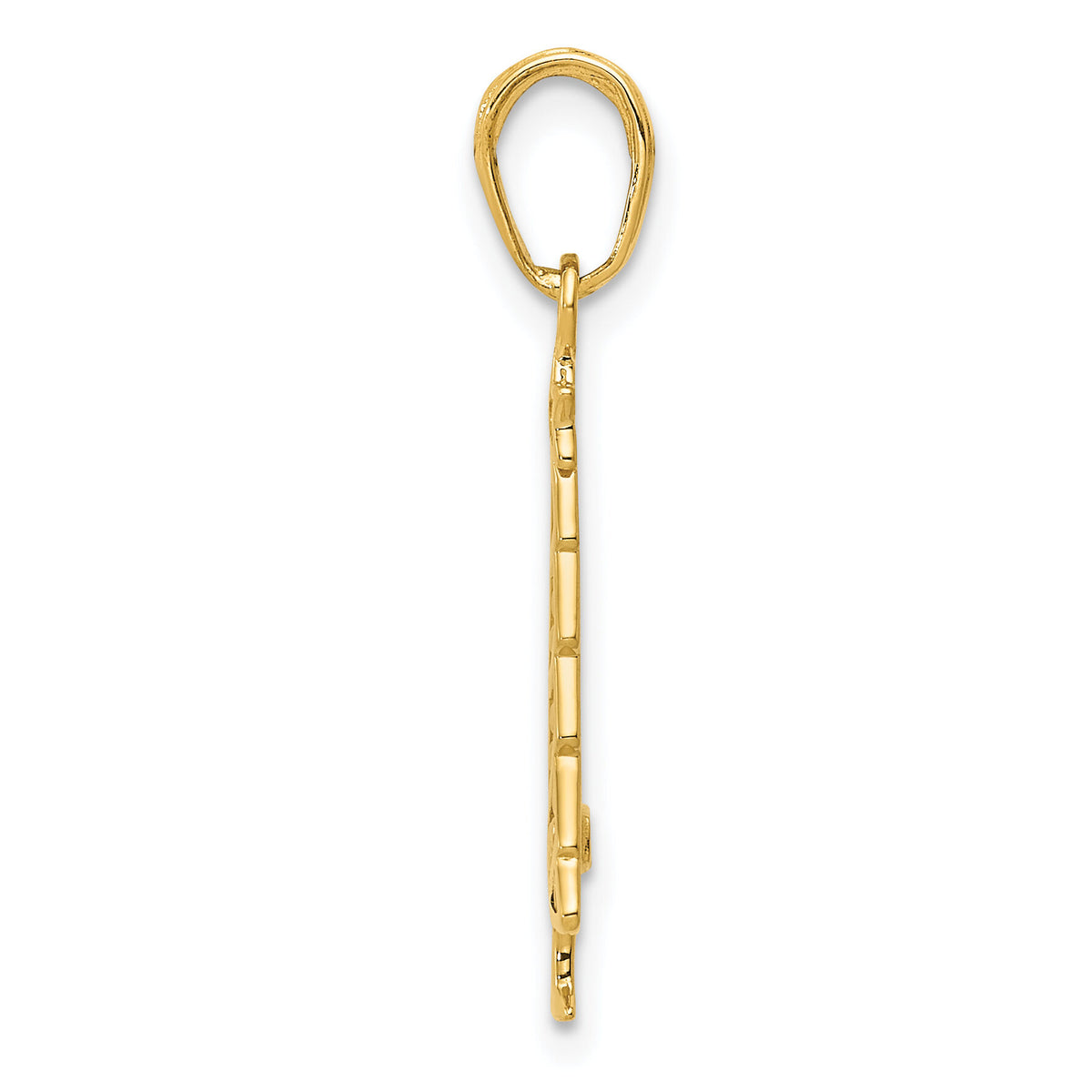 14k Polished Christmas Tree Pendant-M482