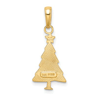 14k Polished Christmas Tree Pendant-M482