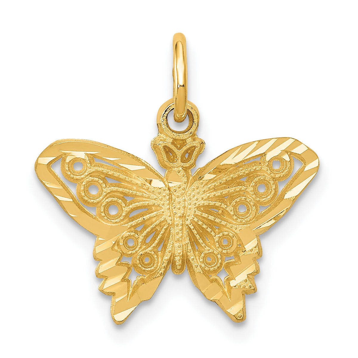 14k Butterfly Charm-M658