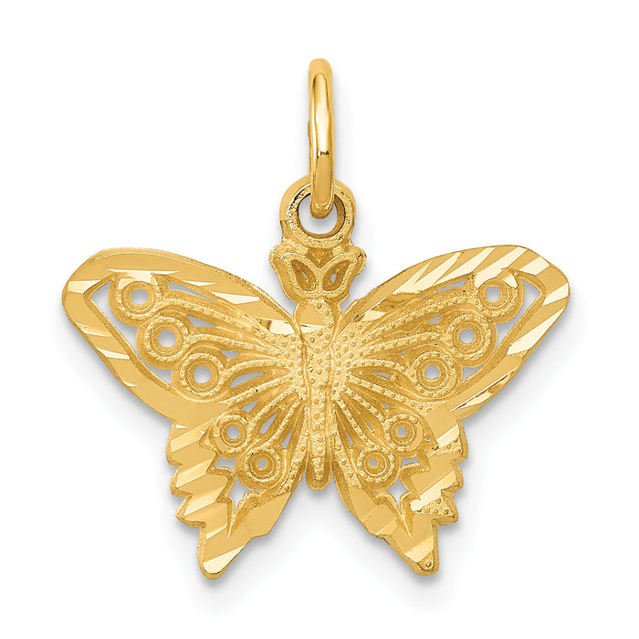 14k Butterfly Charm-M658