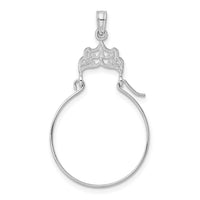 14k White Gold Filigree Charm Holder-M795W