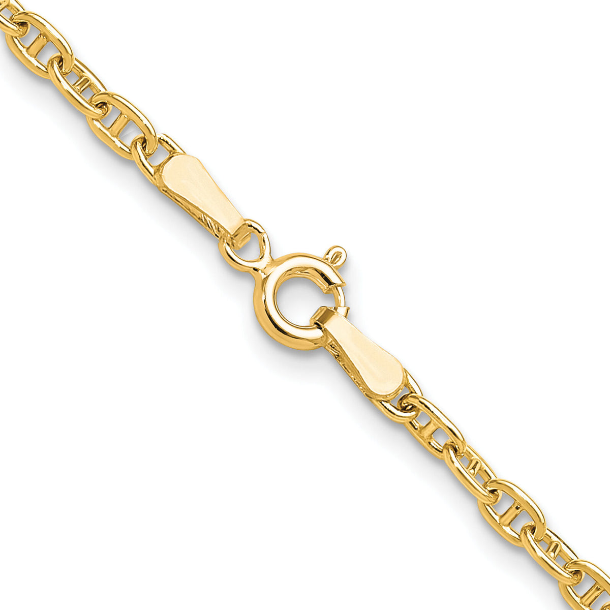 14k 3.0mm Mariners Link Chain-MA080-24