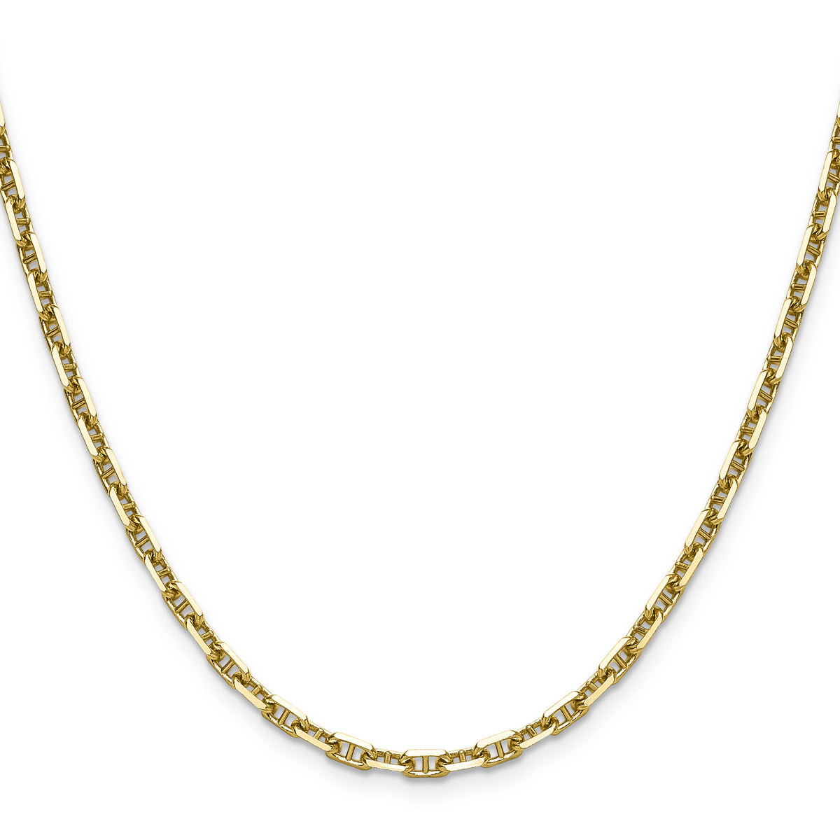 14k 3.5mm D/C Mariner Anchor Chain-MAD100-20