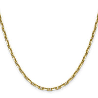 14k 3.5mm D/C Mariner Anchor Chain-MAD100-20