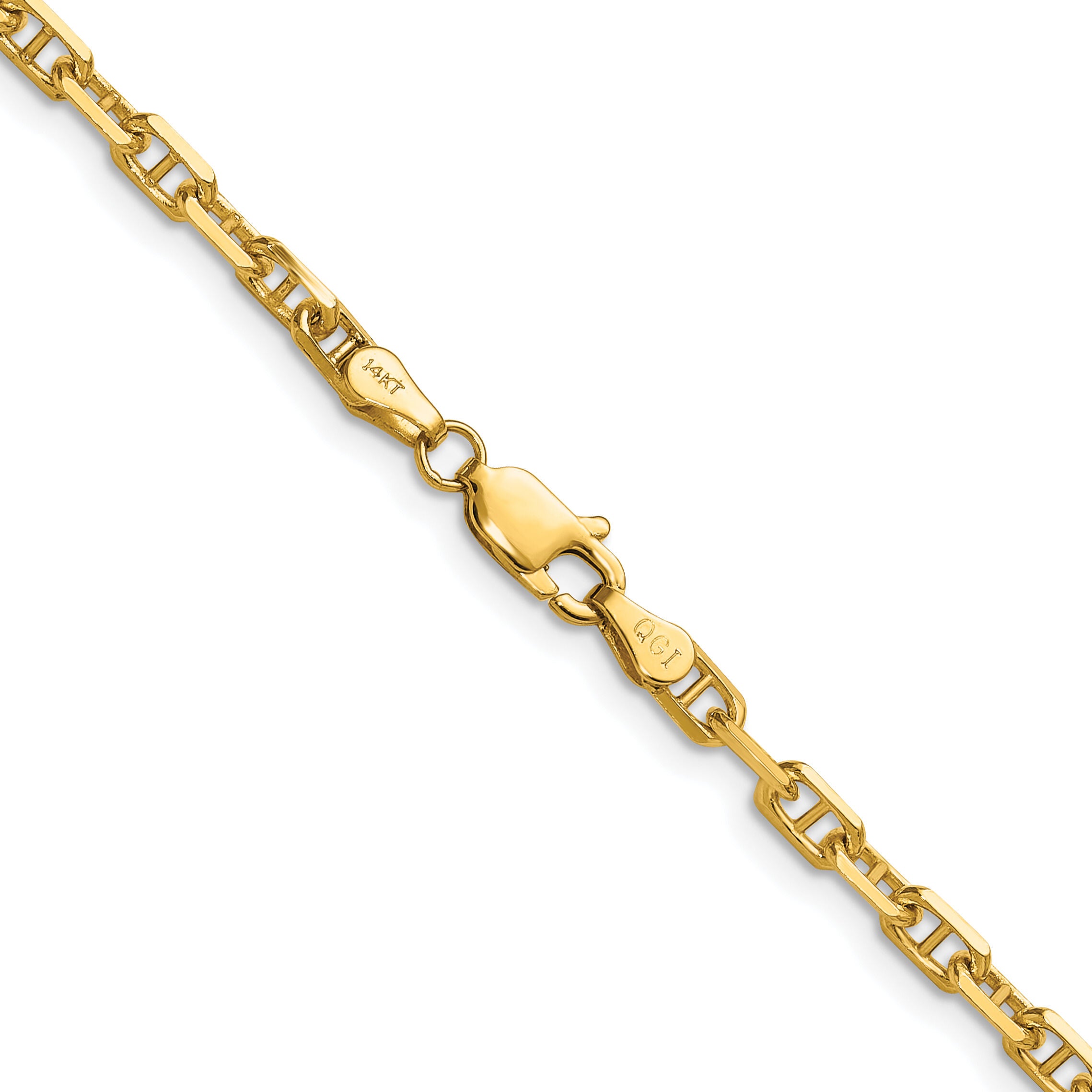 14k 3.5mm D/C Mariner Anchor Chain-MAD100-24 – Zhaveri Jewelers