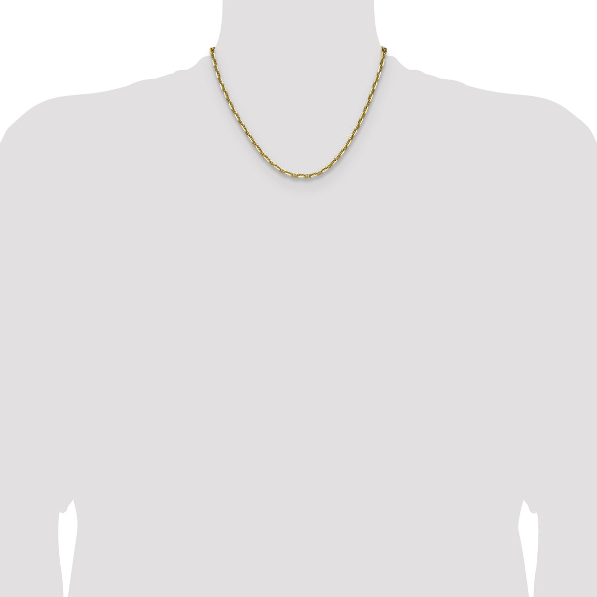 14k 4.1mm D/C Mariner Anchor Chain-MAD120-18