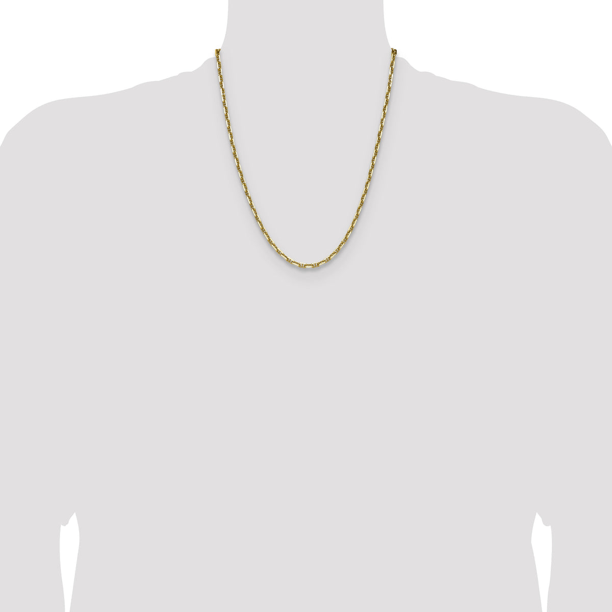 14k 4.1mm D/C Mariner Anchor Chain-MAD120-22