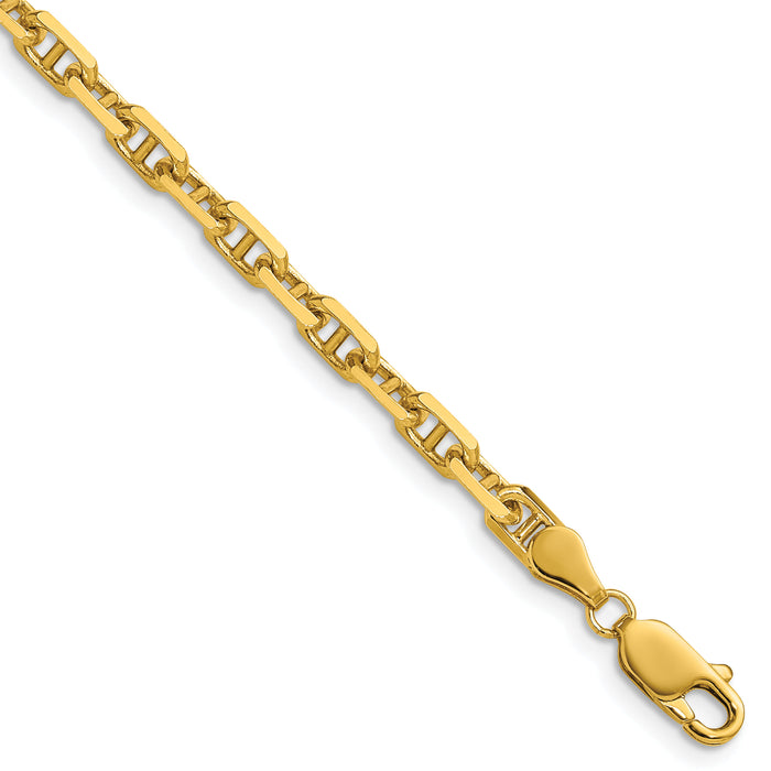 14k 4.1mm D/C Mariner Anchor Chain-MAD120-24