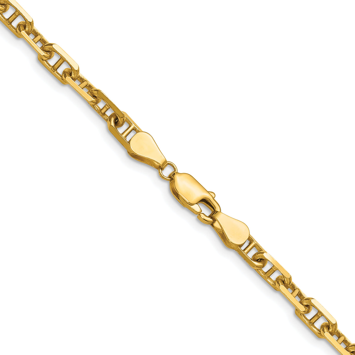 14k 5.0mm D/C Mariner Anchor Chain-MAD140-18