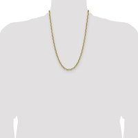 14k 5.0mm D/C Mariner Anchor Chain-MAD140-24