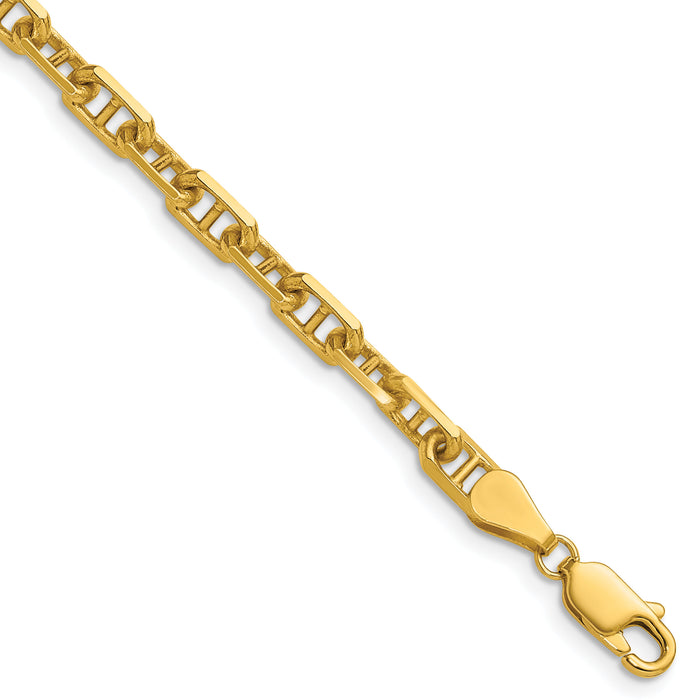 14k 5.0mm D/C Mariner Anchor Chain-MAD140-22