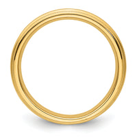 14KY 3mm Milgrain Comfort Fit Band-MC030