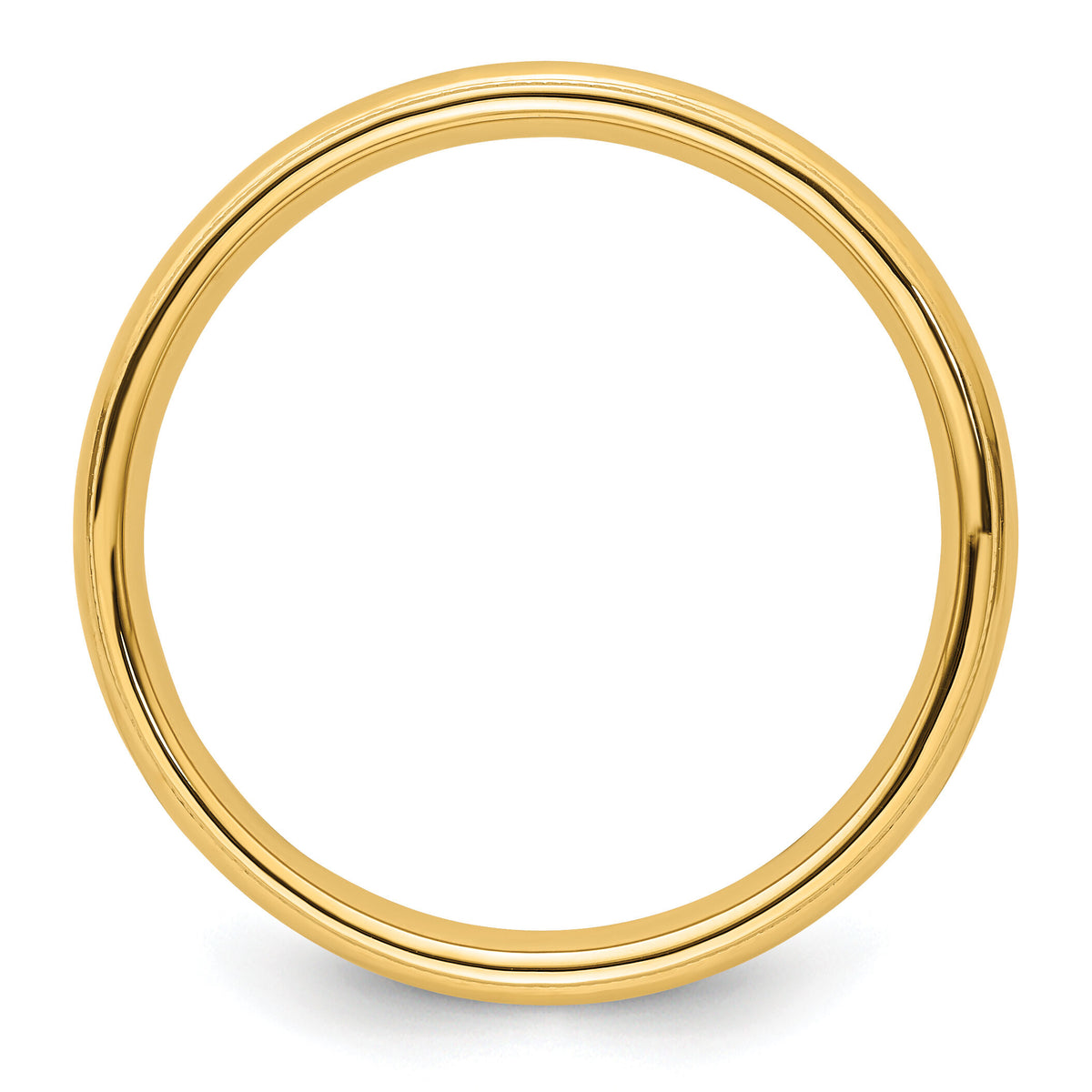 14KY 4mm Milgrain Comfort Fit Band-MC040