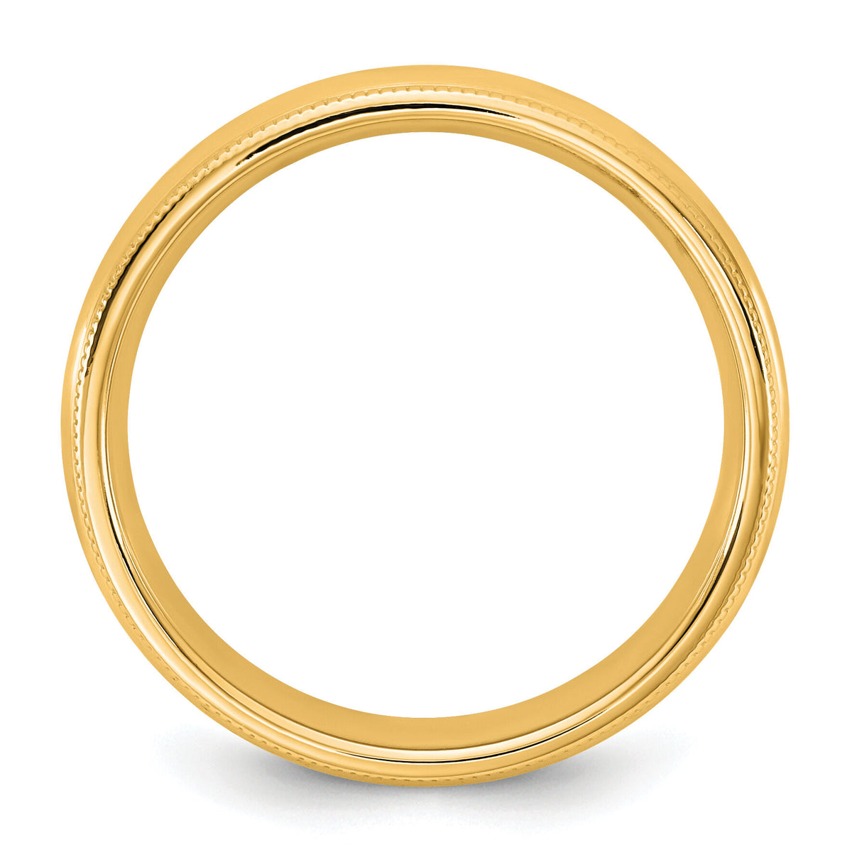 14KY 4.5mm Milgrain Comfort Fit Band-MC045