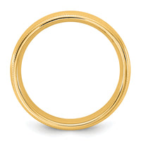 14KY 4.5mm Milgrain Comfort Fit Band-MC045