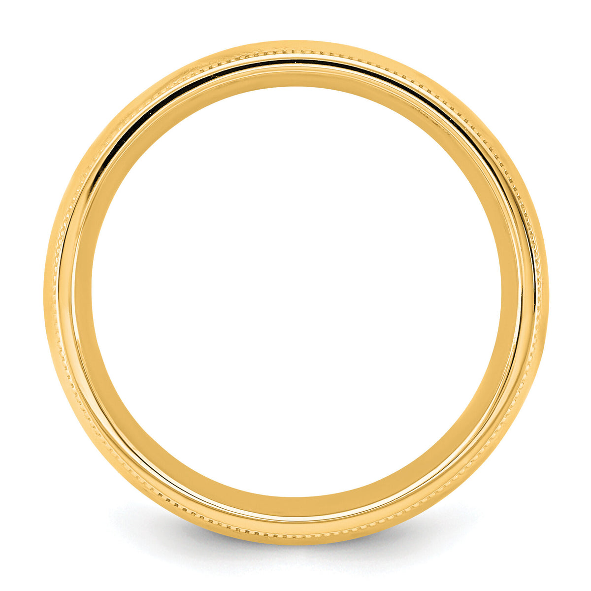 14KY 5.5mm Milgrain Comfort Fit Band-MC055