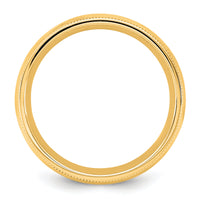 14KY 5.5mm Milgrain Comfort Fit Band-MC055