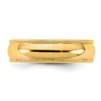 14KY 5.5mm Milgrain Comfort Fit Band-MC055