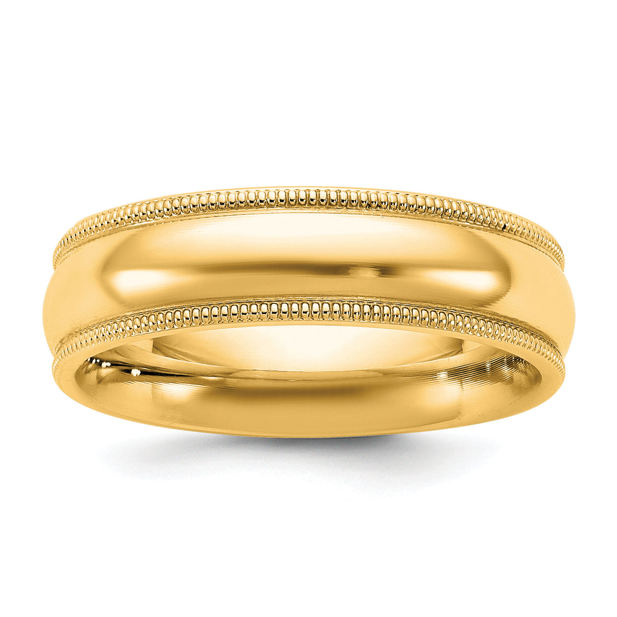 14KY 5.5mm Milgrain Comfort Fit Band-MC055