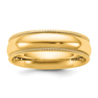 14KY 5.5mm Milgrain Comfort Fit Band-MC055