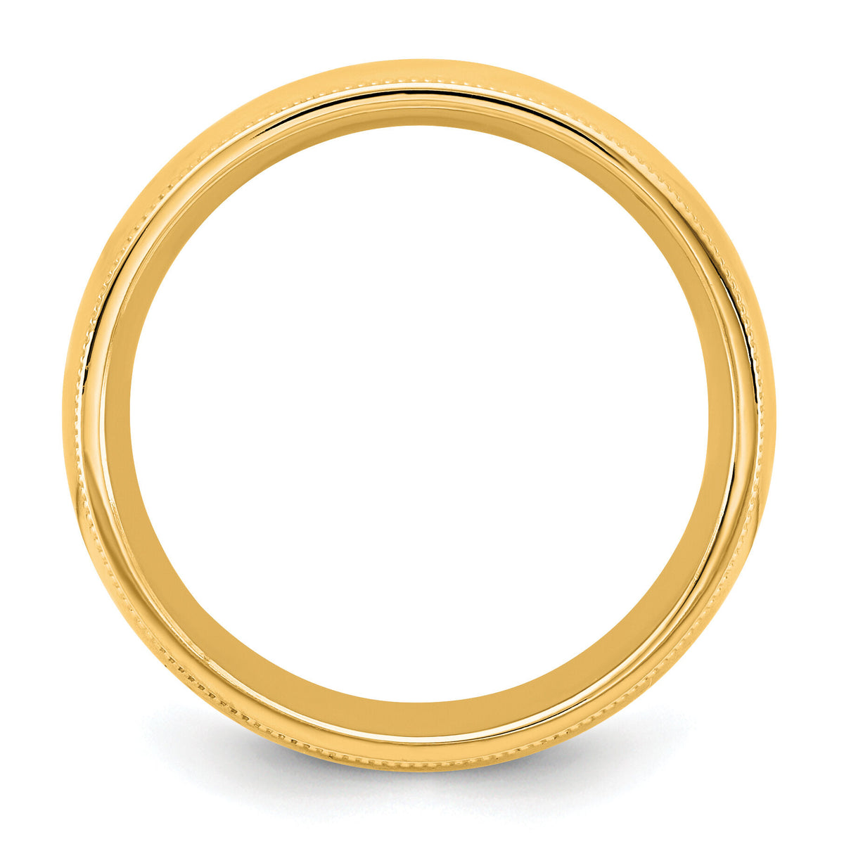 14KY 6.5mm Milgrain Comfort Fit Band-MC065