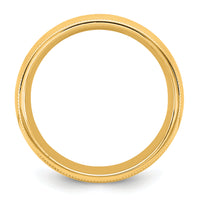 14KY 6.5mm Milgrain Comfort Fit Band-MC065