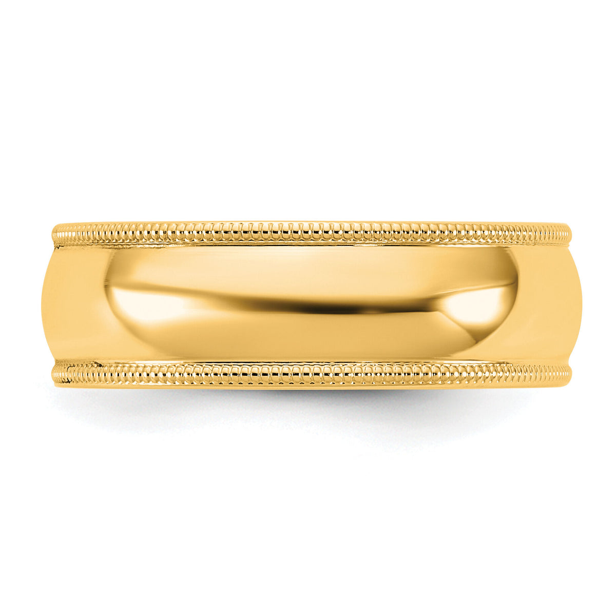 14KY 6.5mm Milgrain Comfort Fit Band-MC065