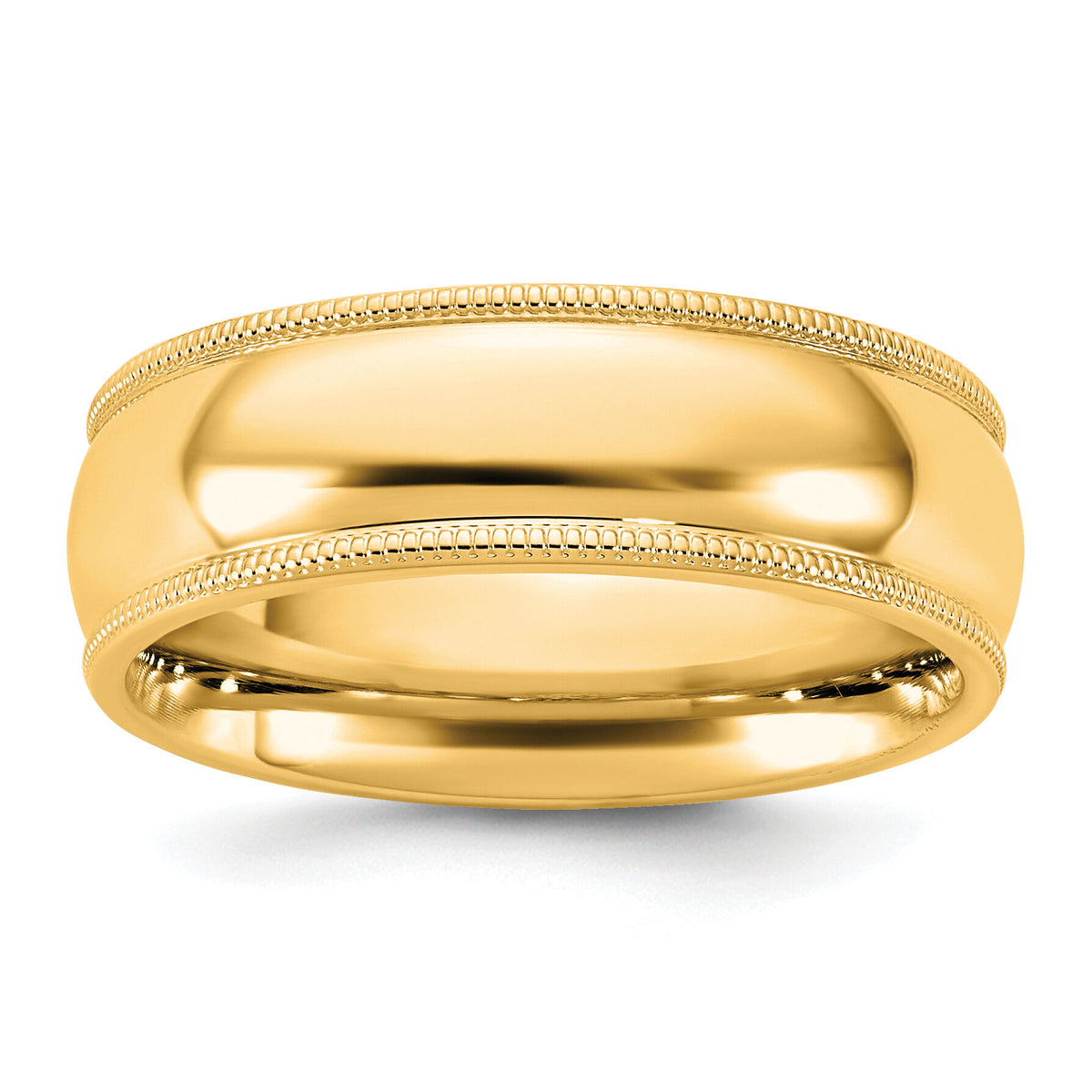 14KY 6.5mm Milgrain Comfort Fit Band-MC065