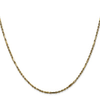 14k 1.8mm D/C Milano Rope Chain-MIL030-18
