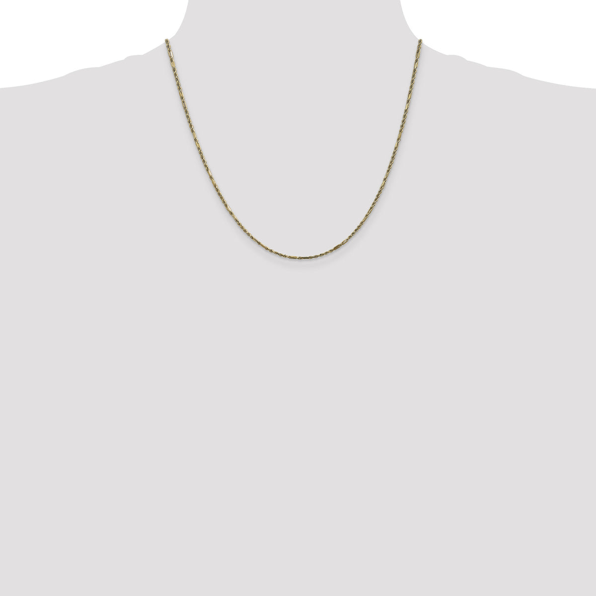 14k 1.8mm D/C Milano Rope Chain-MIL030-20