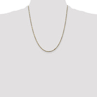 14k 1.8mm D/C Milano Rope Chain-MIL030-22