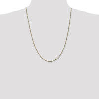 14k 1.8mm D/C Milano Rope Chain-MIL030-24
