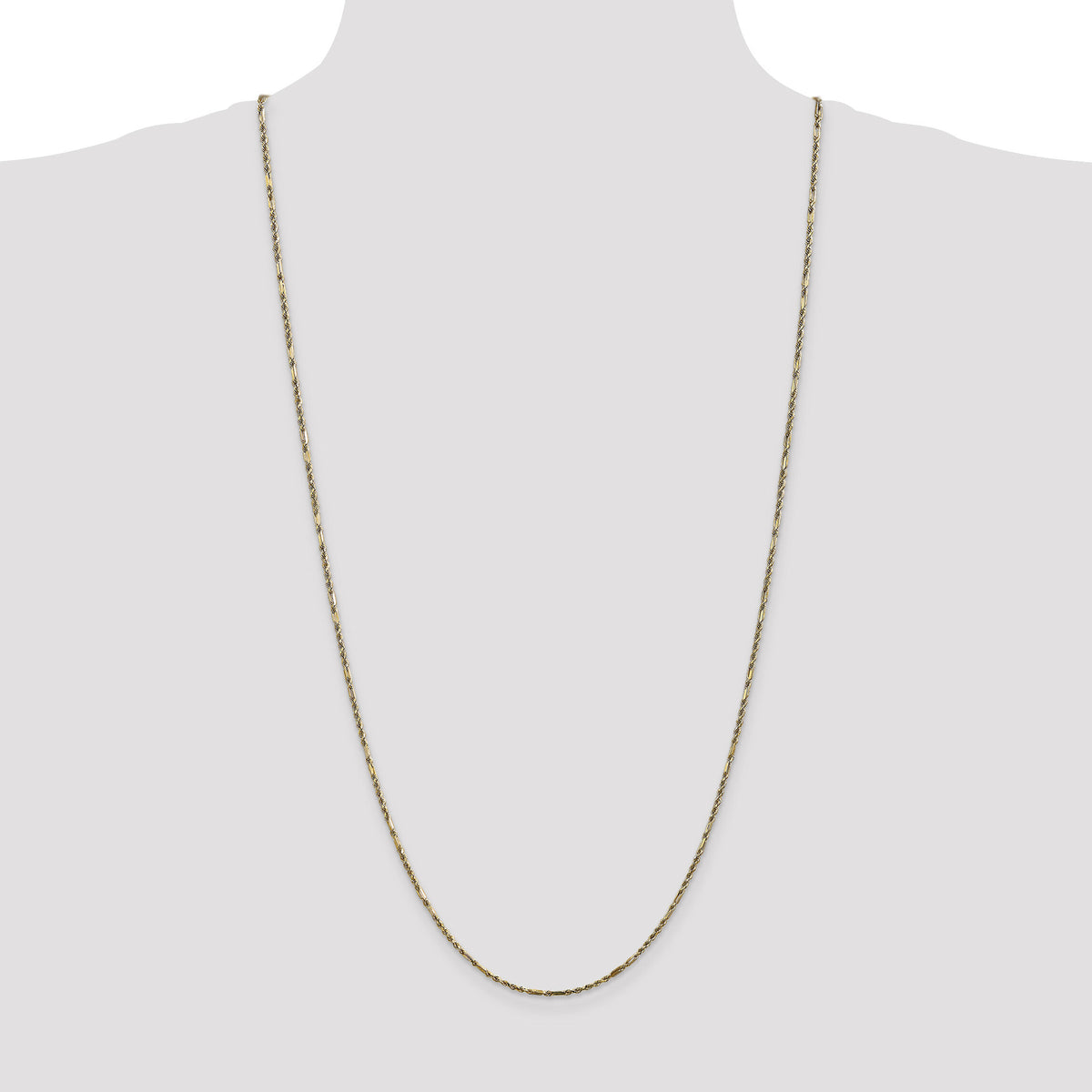 14k 1.8mm D/C Milano Rope Chain-MIL030-30