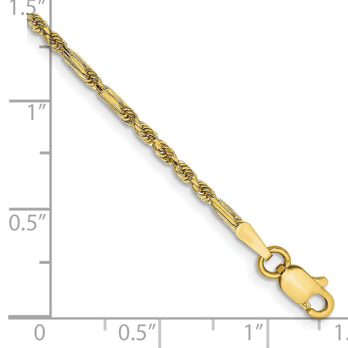 14k 1.8mm D/C Milano Rope Chain-MIL030-8