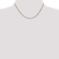 14k 2.25mm D/C Milano Rope Chain-MIL035-16