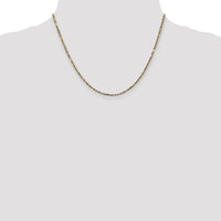14k 2.25mm D/C Milano Rope Chain-MIL035-18