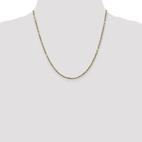 14k 2.25mm D/C Milano Rope Chain-MIL035-20