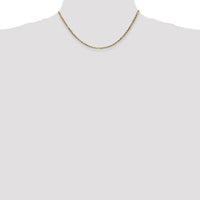 14k 2.5mm D/C Milano Rope Chain-MIL045-16
