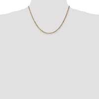 14k 2.5mm D/C Milano Rope Chain-MIL045-18