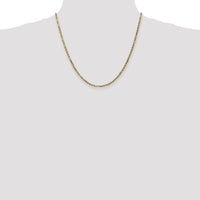 14k 2.5mm D/C Milano Rope Chain-MIL045-20