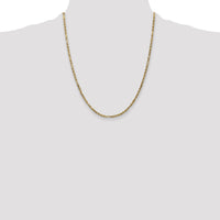 14k 2.5mm D/C Milano Rope Chain-MIL045-22