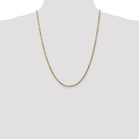14k 2.5mm D/C Milano Rope Chain-MIL045-24