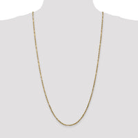 14k 2.5mm D/C Milano Rope Chain-MIL045-30