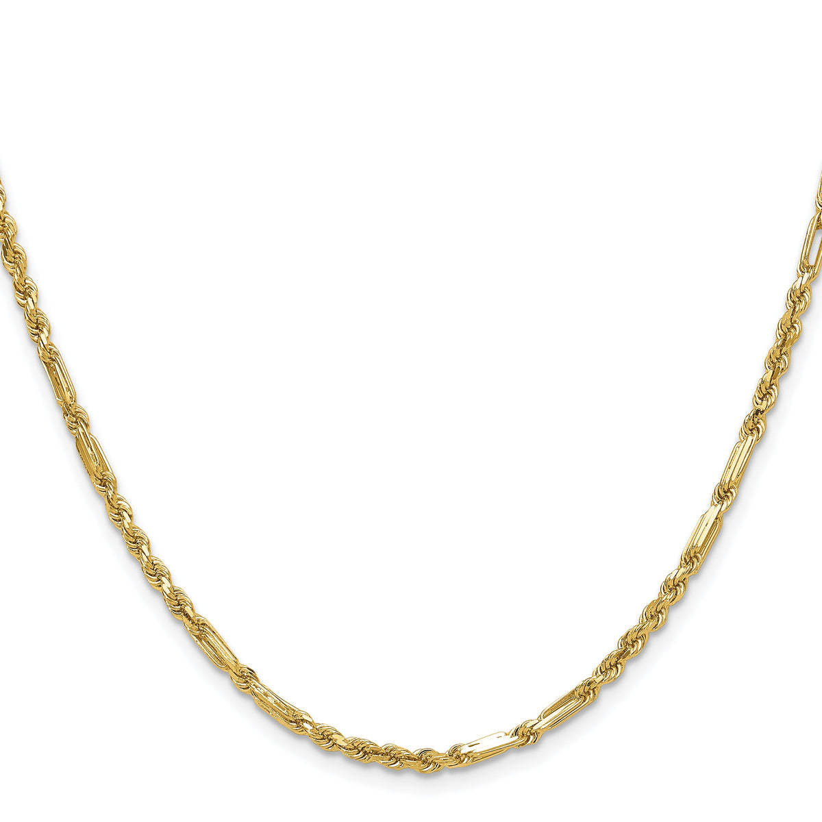 14k 2.75mm D/C Milano Rope Chain-MIL050-16
